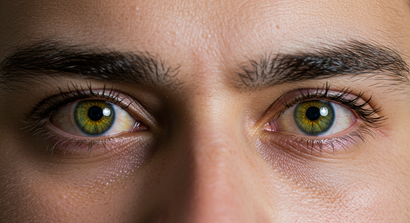 거울을 봤을 때 눈 흰자가 노랗게 보인다면 황달일 수 있어요.