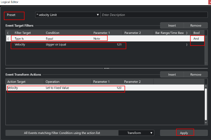 큐베이스 벨로시티(Velocity) 수정 방법