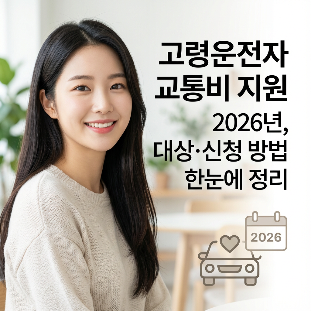 고령운전자 교통비 지원 2026년 ｜ 대상&middot;신청 방법 한눈에 정리