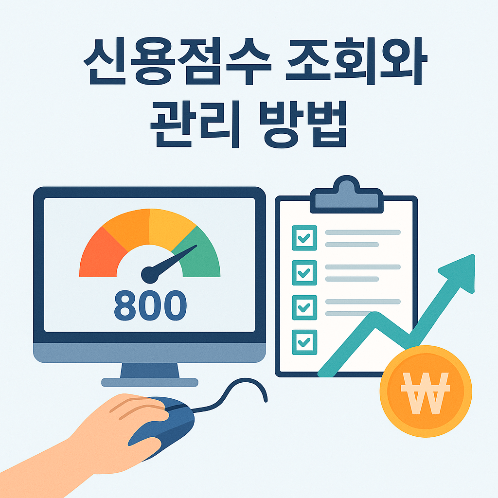 신용점수 조회 및 관리 방법