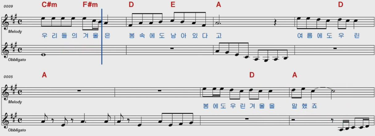 김세화(김세화/이영식): 겨울 이야기 악보
