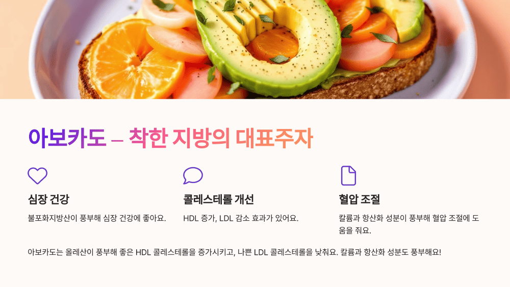 아보카도 ; 착한 지방의 대표주자