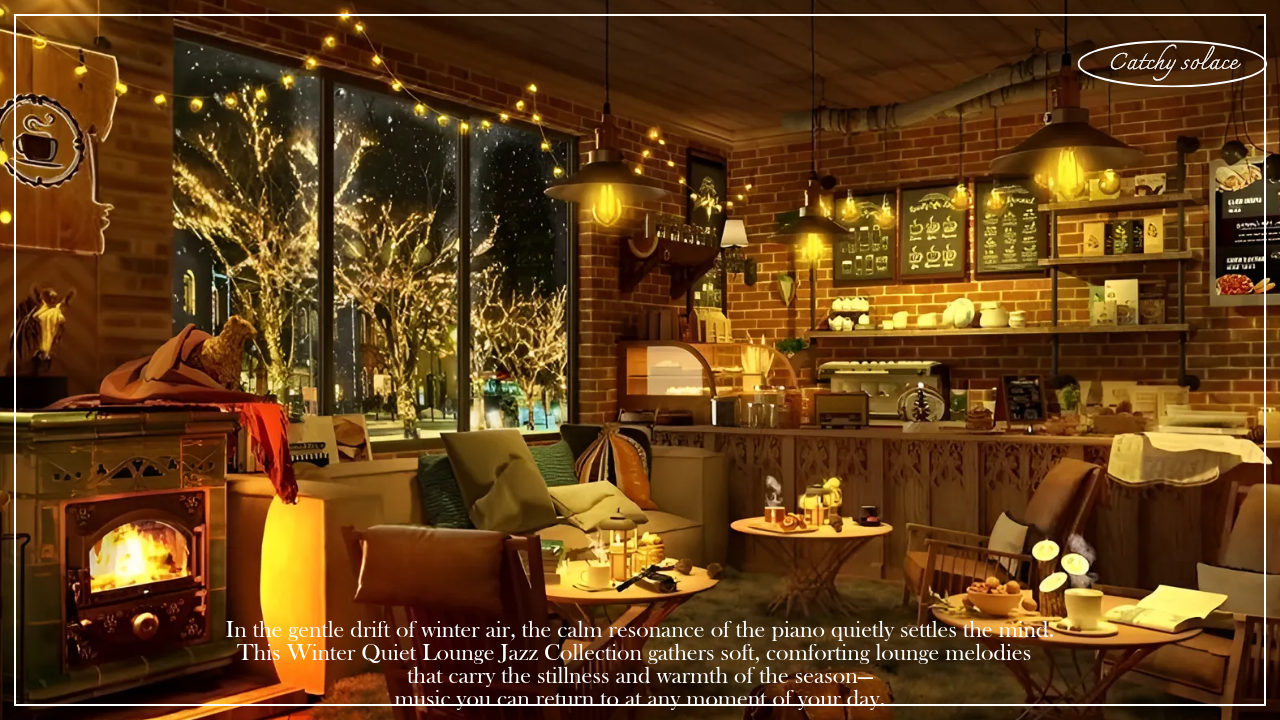 [Cafe Playlist] ❄️ 겨울의 고요함을 닮은 라운지 재즈 🌙 ❘ Catchy Solace