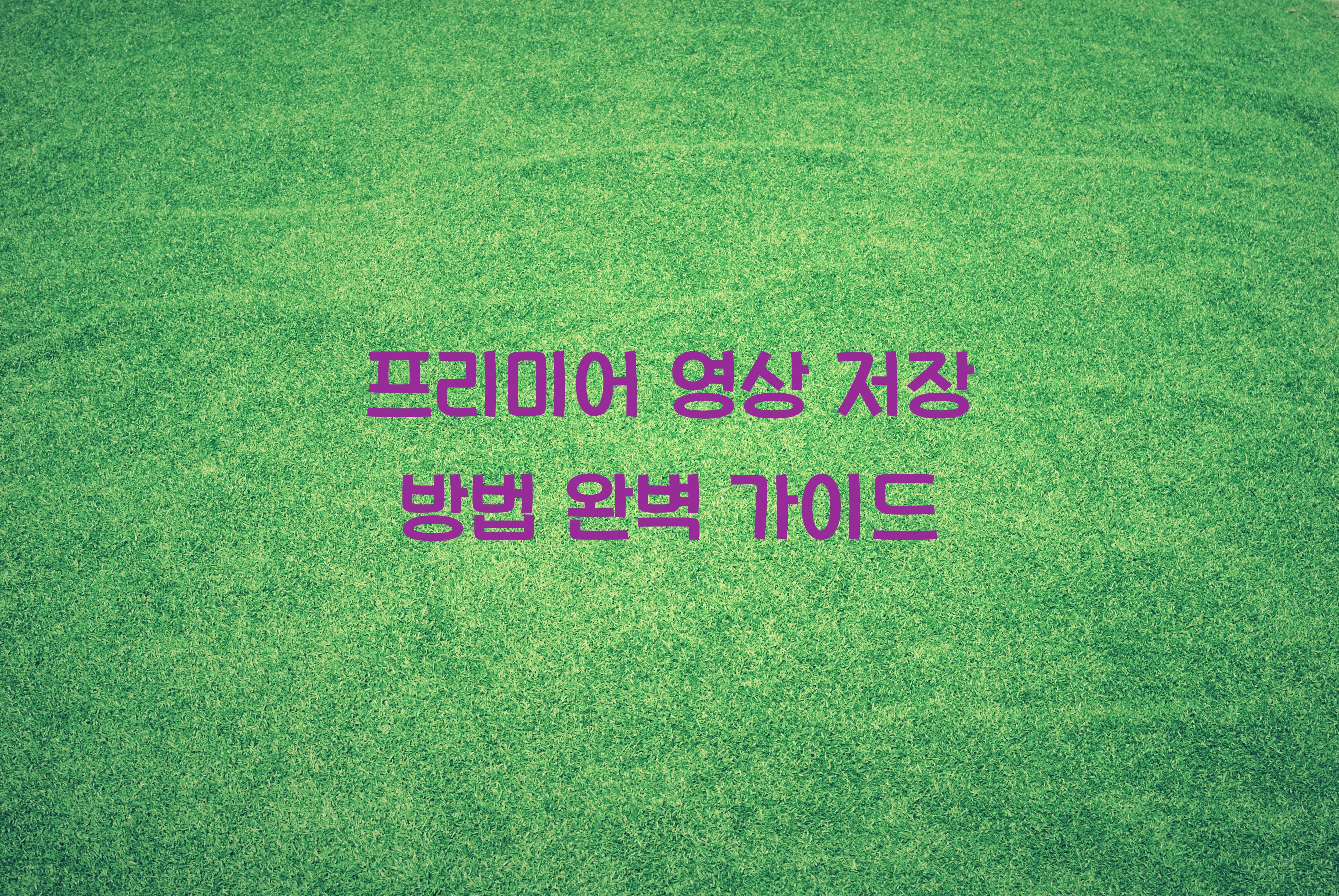 프리미어 영상 저장 방법