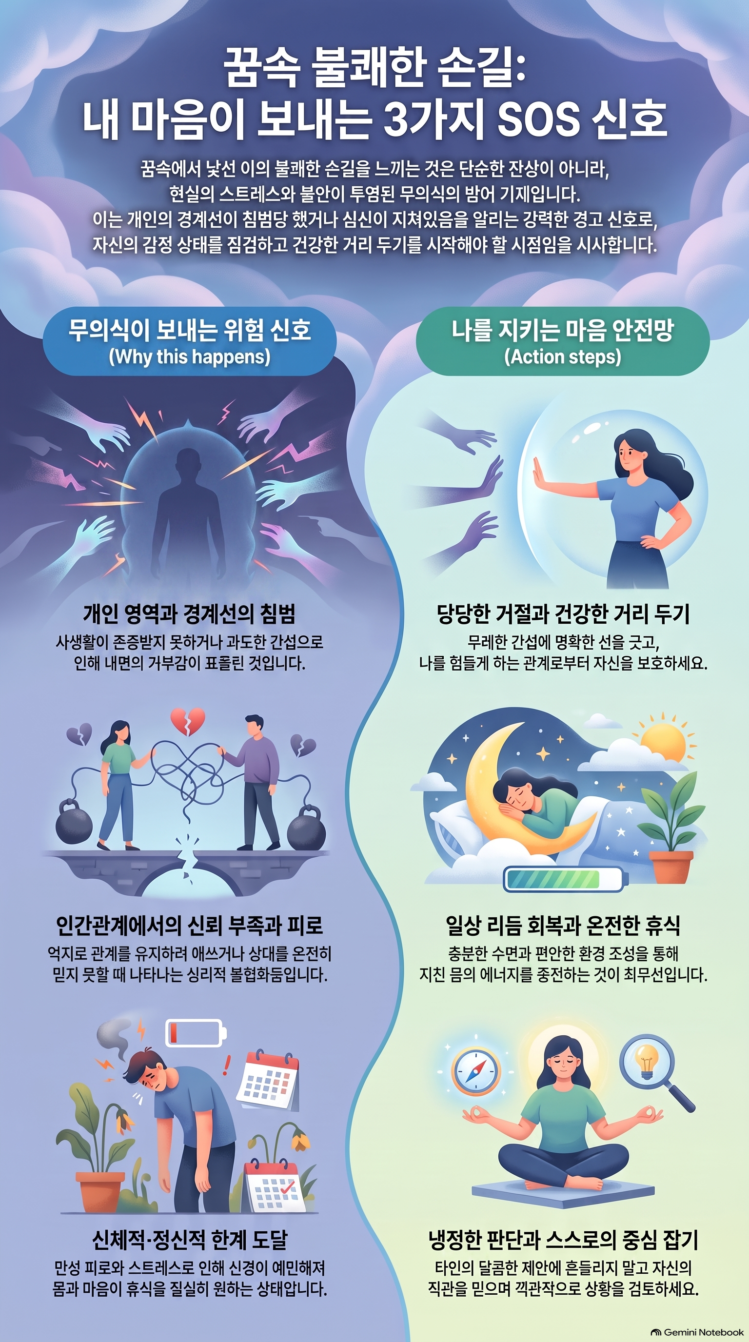 낯선 손길이 느껴지는 불쾌한 꿈