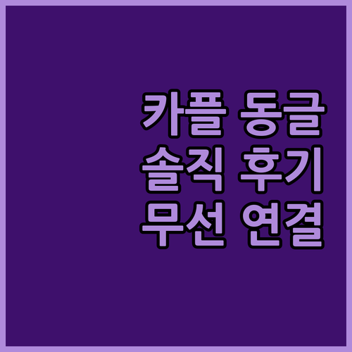 카플 CPWireless 동글 진짜