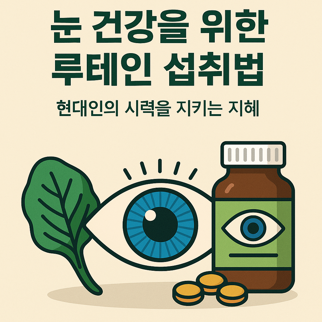 눈 건강을 위한 루테인 섭취법, 현대인의 시력을 지키는 지혜