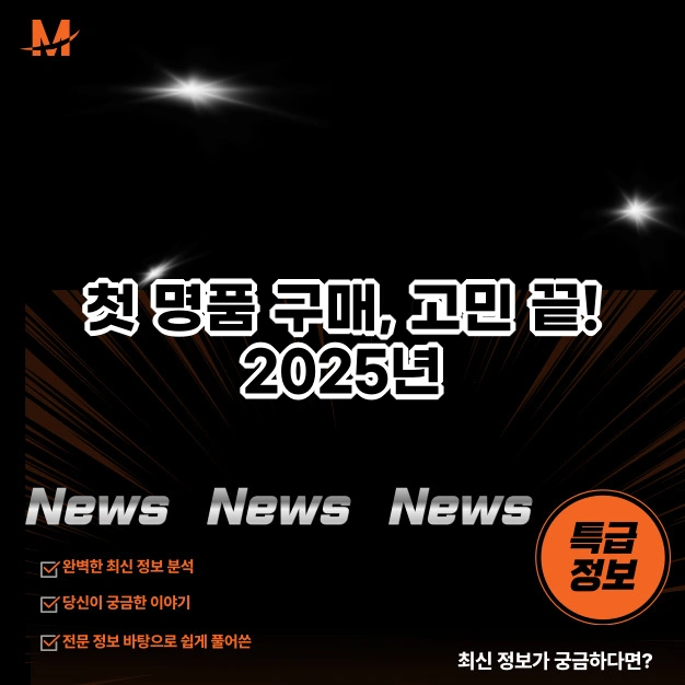 가성비 명품 브랜드 첫 명품 구매