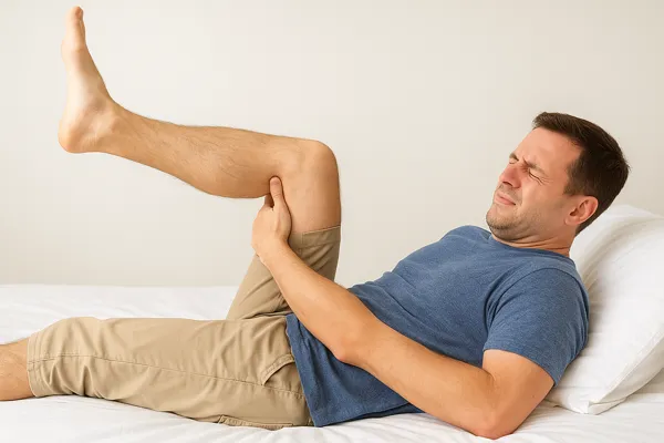 누워서 다리 올리기 검사