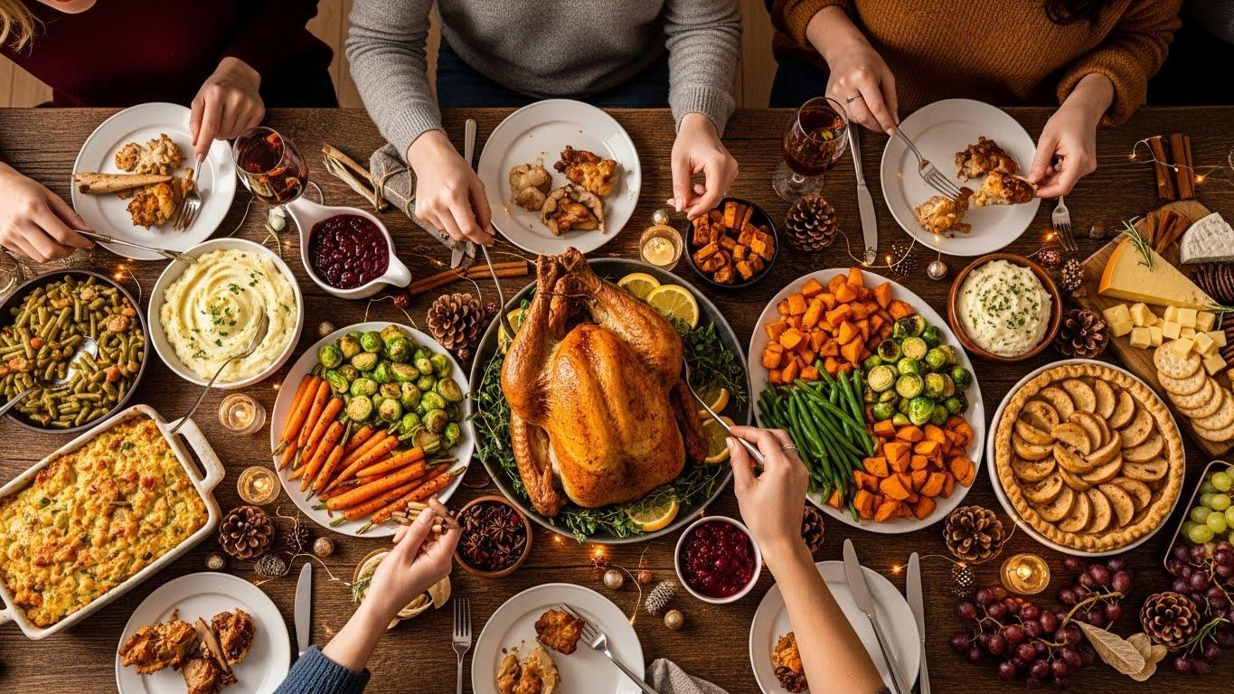 연말 모임 음식