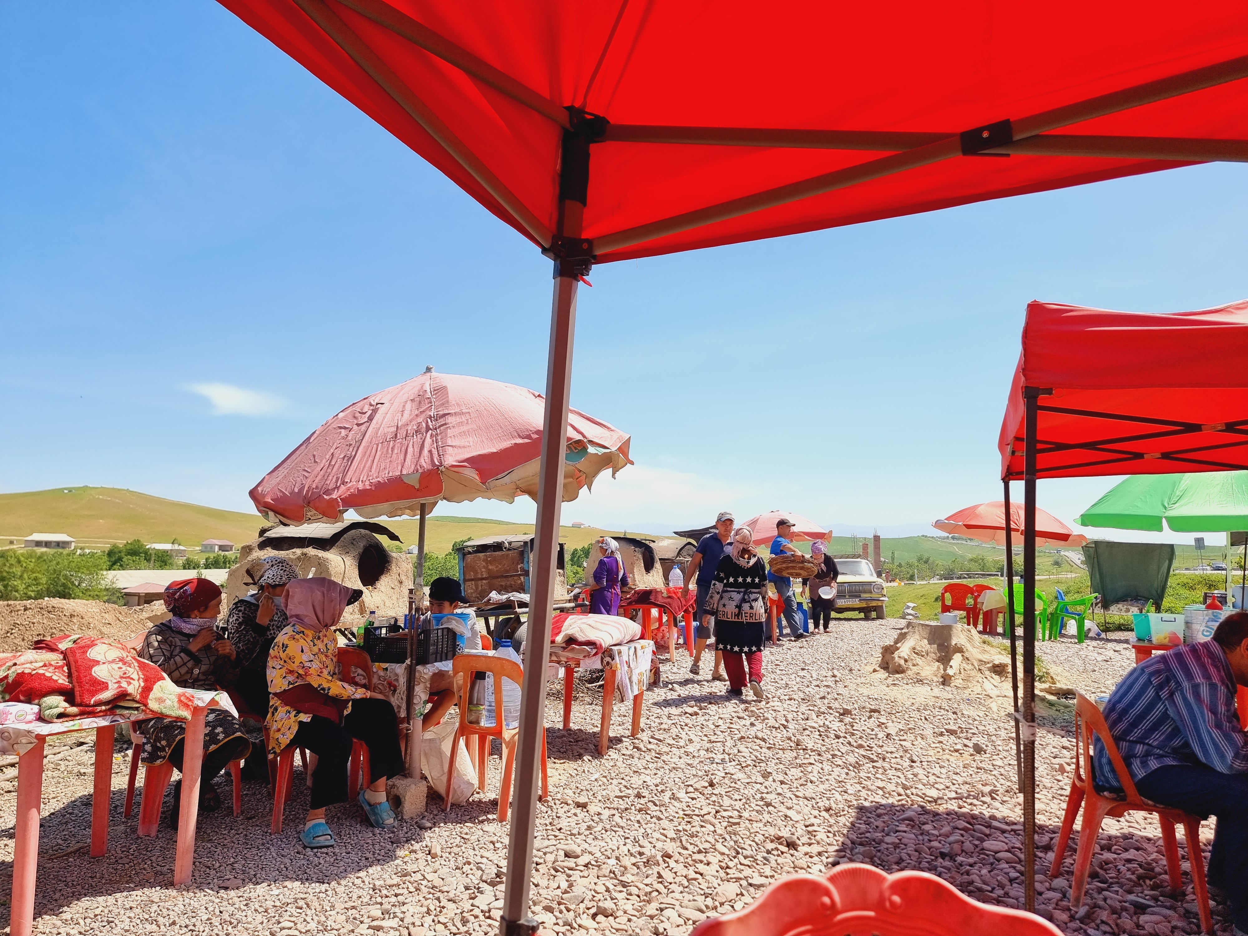 솜사 화덕과 간이 식당