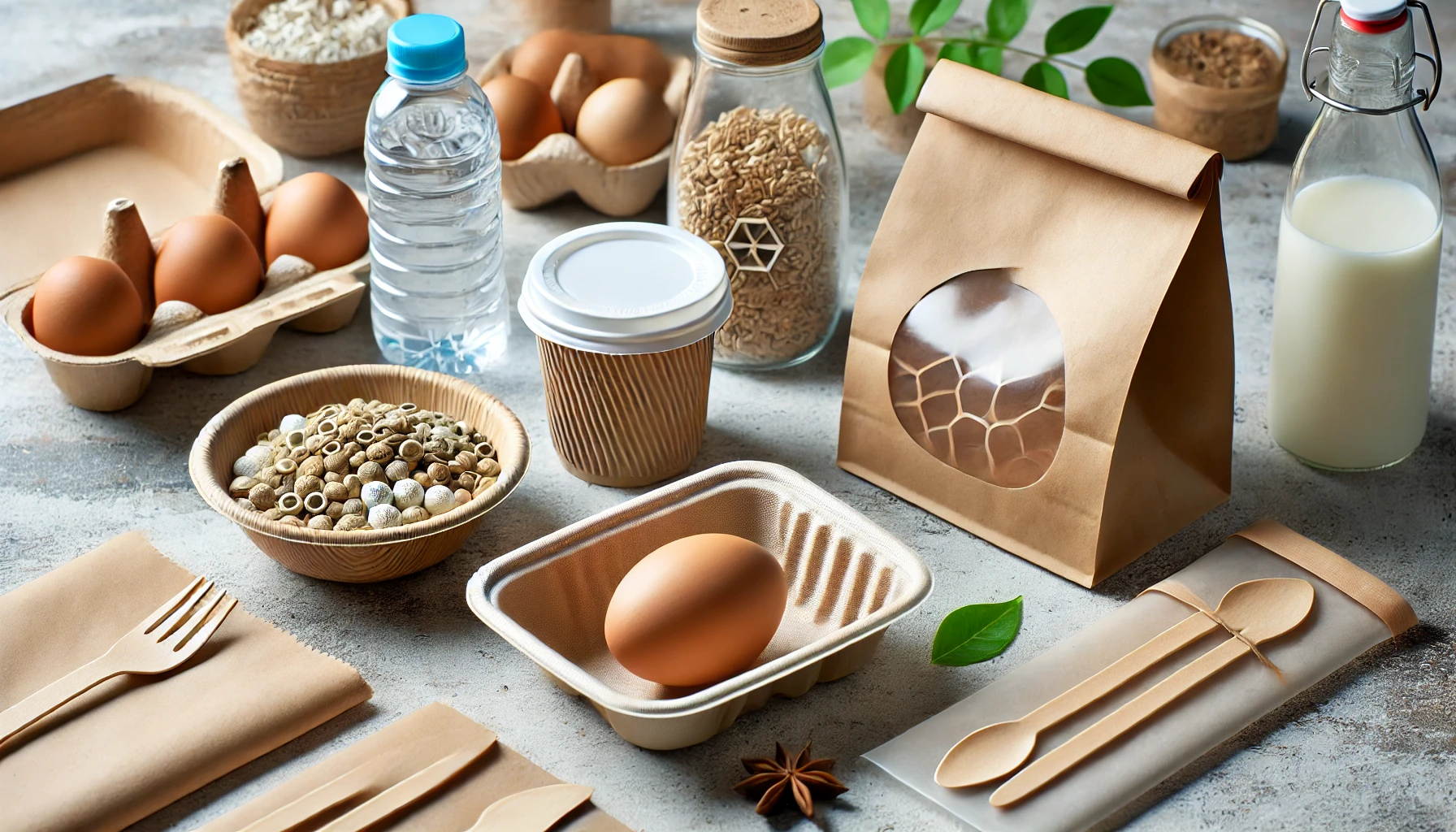 생분해성 식물 기반 소재로 만든 친환경 포장재