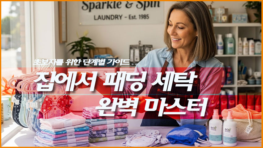 집에서 패딩 세탁 완벽 마스터