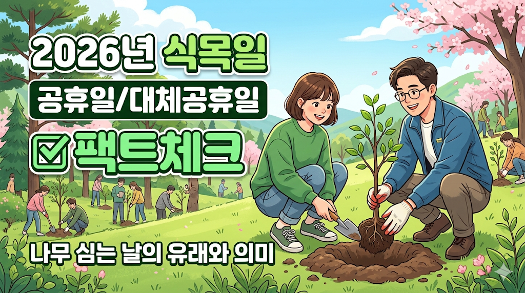 2026년 식목일 공휴일일까? 대체공휴일 적용 여부 및 폐지 이유 완벽 정리