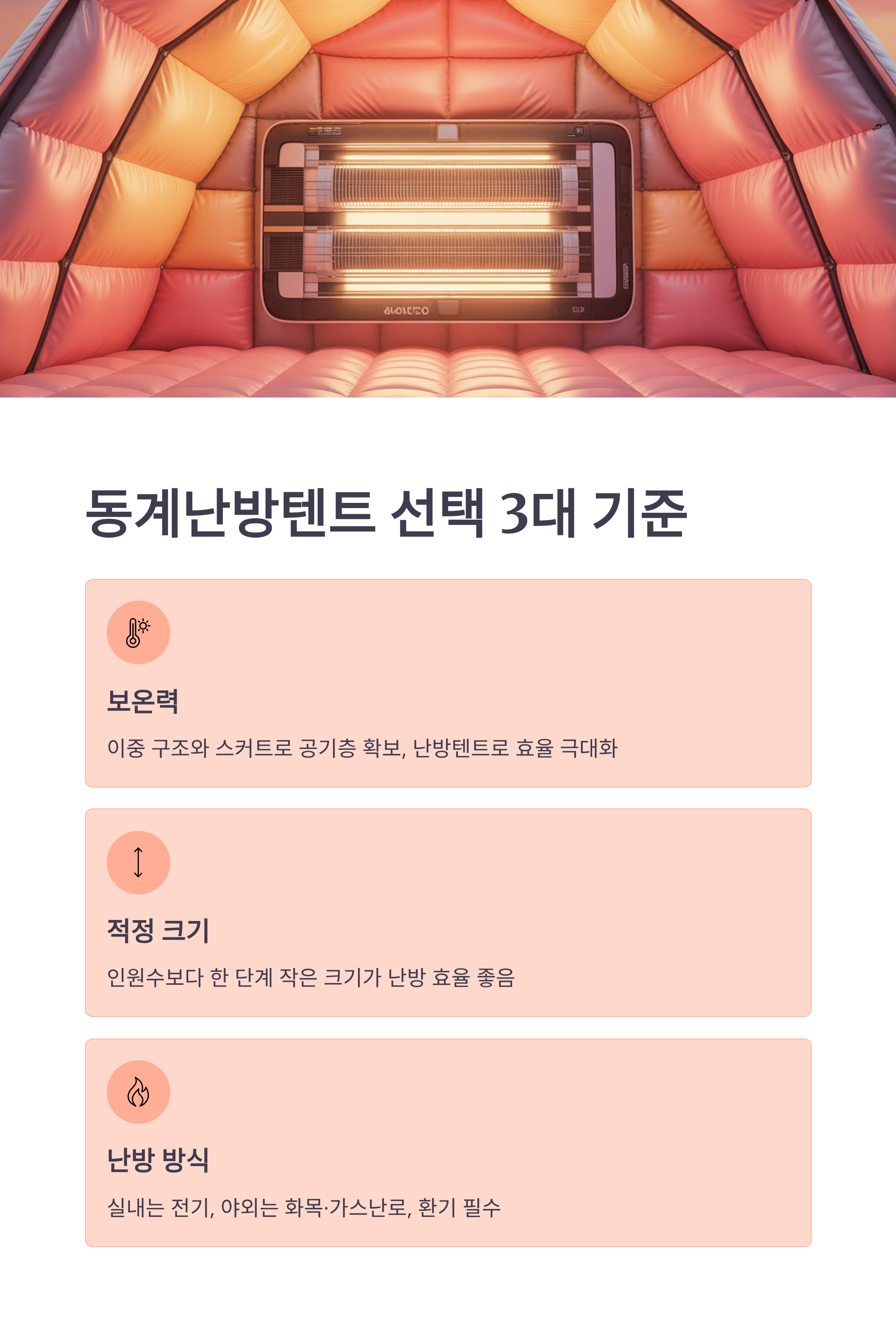 동계난방텐트추천 - 4인 가족용·실내용 , 가격·안전수칙 완벽 가이드