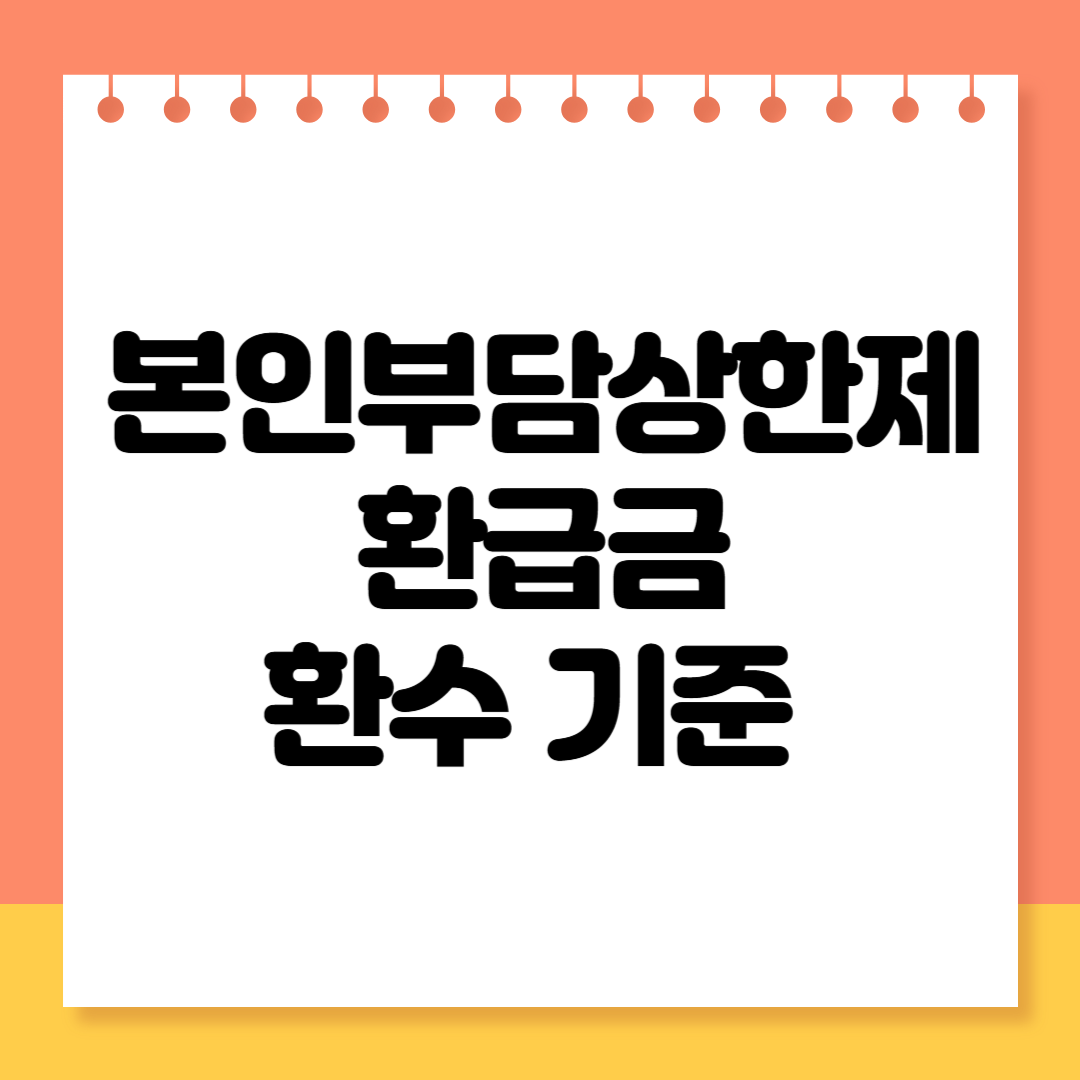 본인부담상한제 환급금 환수 기준