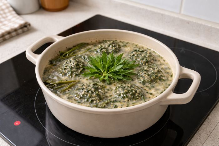 깊은 맛을 내는 들깨쑥국 황금레시피