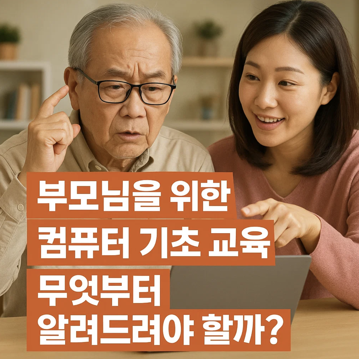부모님을 위한 컴퓨터 기초 교육, 무엇부터 알려드려야 할까?