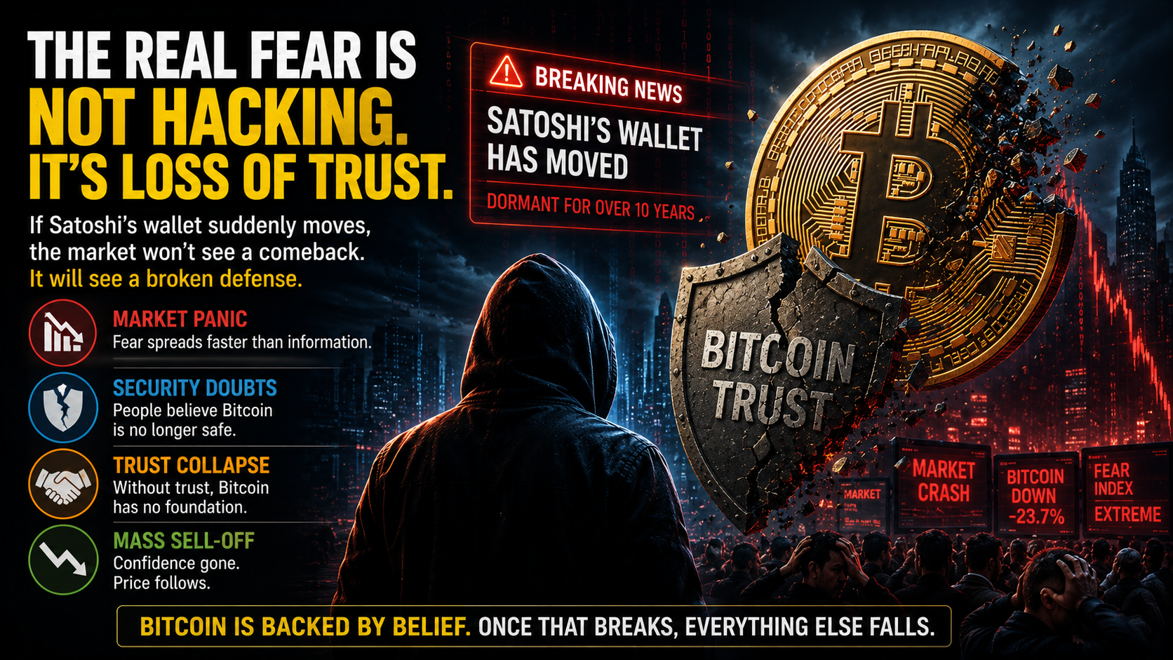 Bitcoin trust collapse scenario