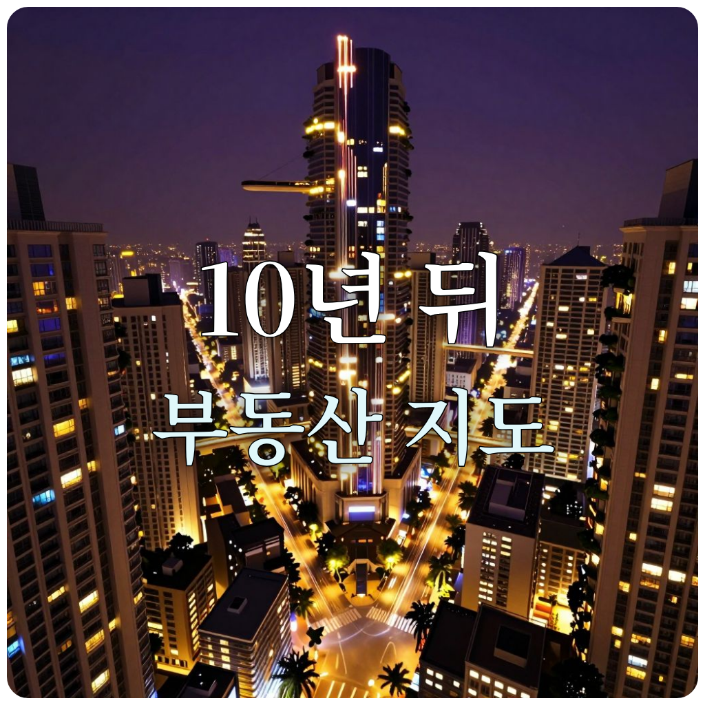 미래형 스마트 시티와 하이엔드 주거 단지의 풍경