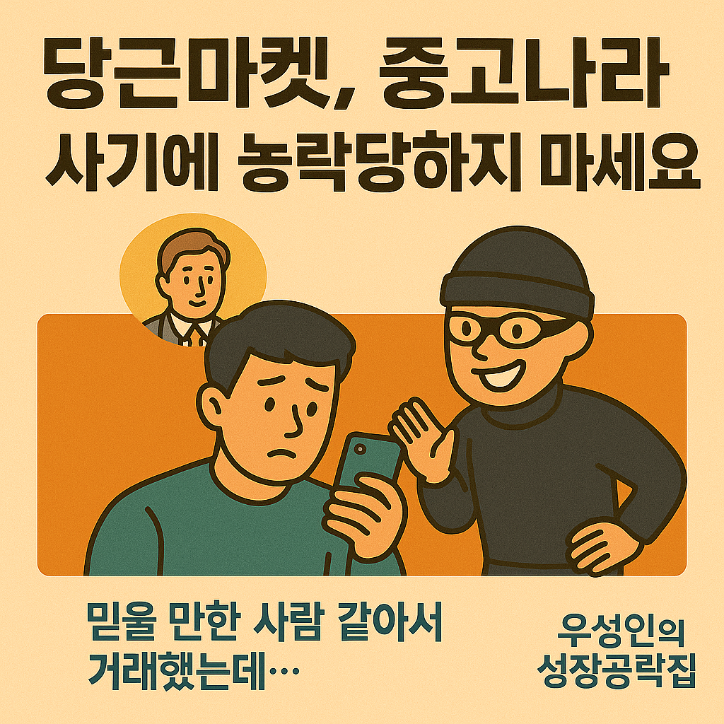 당근마켓, 중고나라 사기유형, 대처법