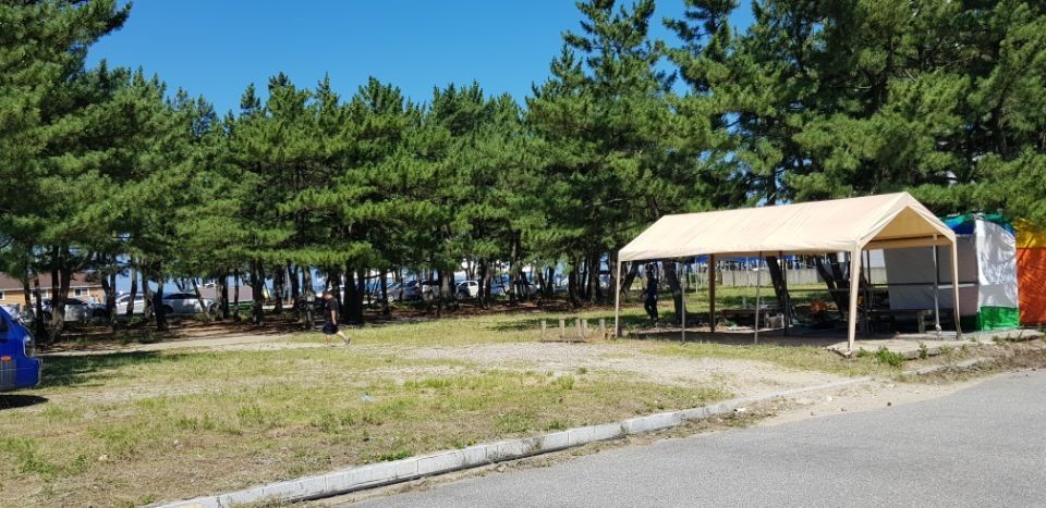 양양 낙산해수욕장 야영장