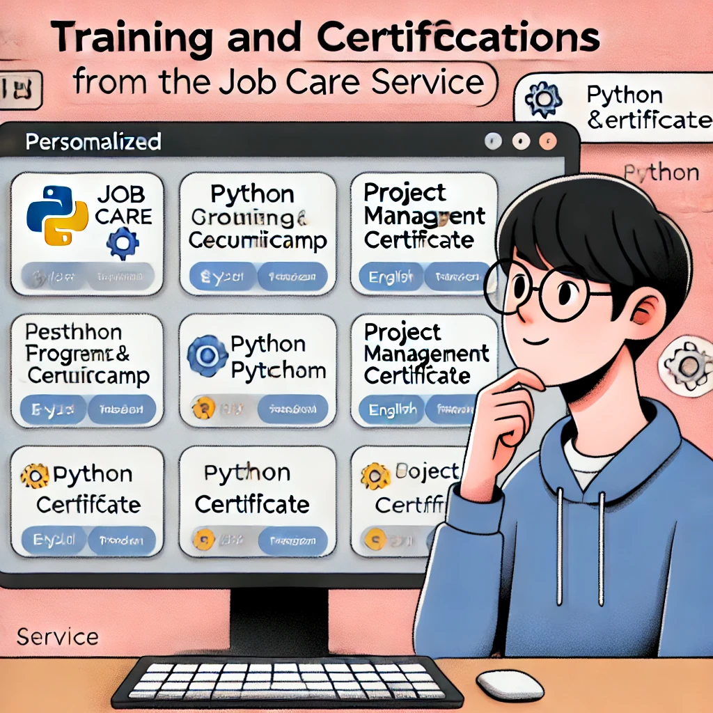 맞춤형 직업 훈련과 자격증 추천 - 사용자 맞춤형 훈련 과정과 자격증 정보 제공
