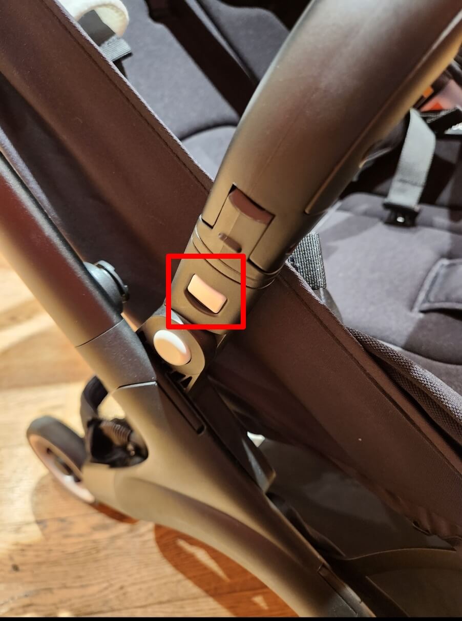 부가부 버터플라이 범퍼바 해제하는 버튼