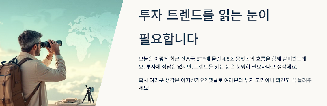 투자 트렌드를 읽는 눈이필요합니다