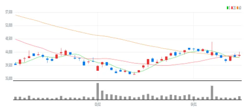 일진하이솔루스 차트