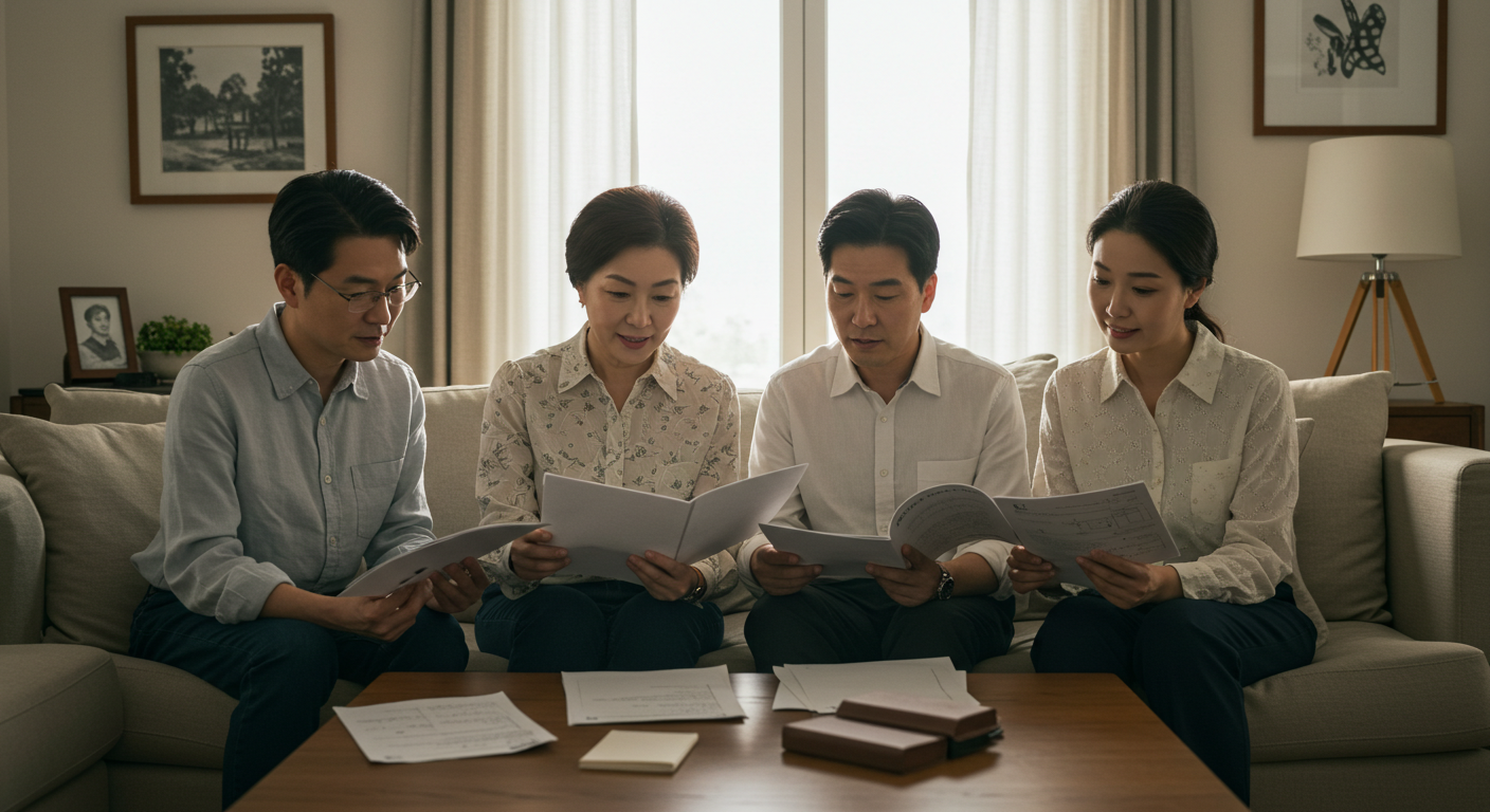 지분분할, 토지상속