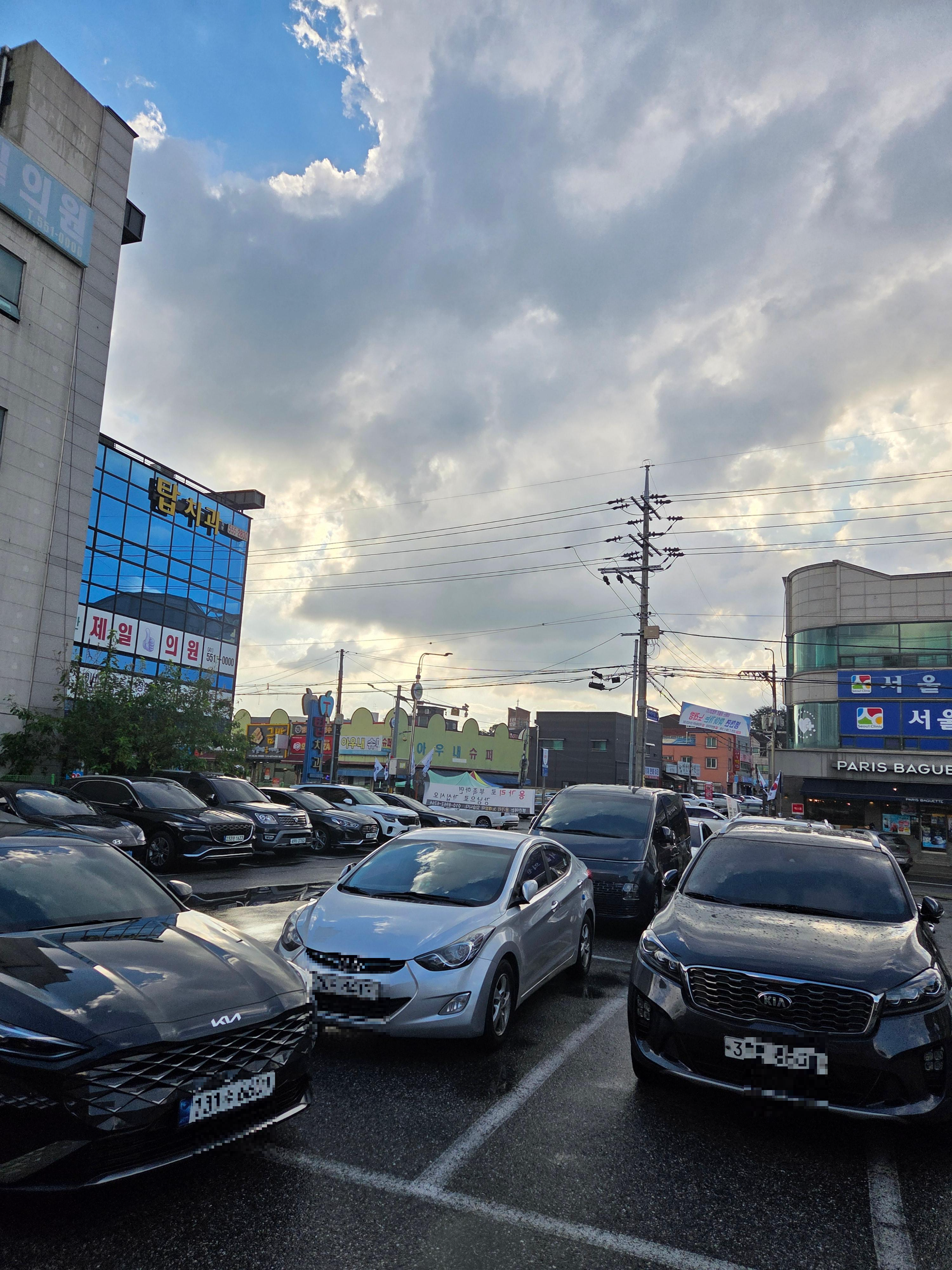 천안 병천 아우내장터순대 주차장 — 300평 규모 차량 여유롭게 주차 가능