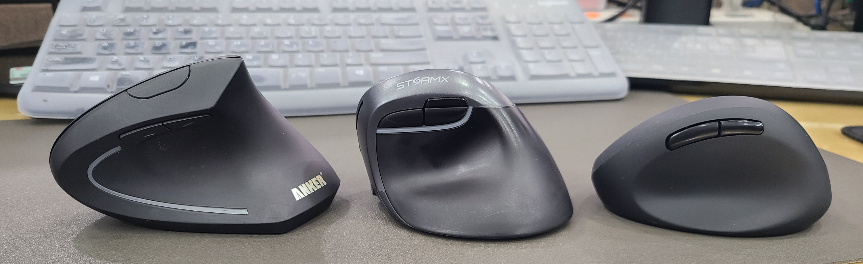 pleomax 버티컬 타입 무선 마우스 stormx vm3 anker 비교