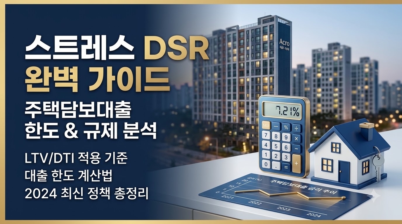"내 주택담보대출 이자 또 오른다고?" 스트레스 DSR 3단계 시행, 내 대출 한도 계산법 및 생존 전략
