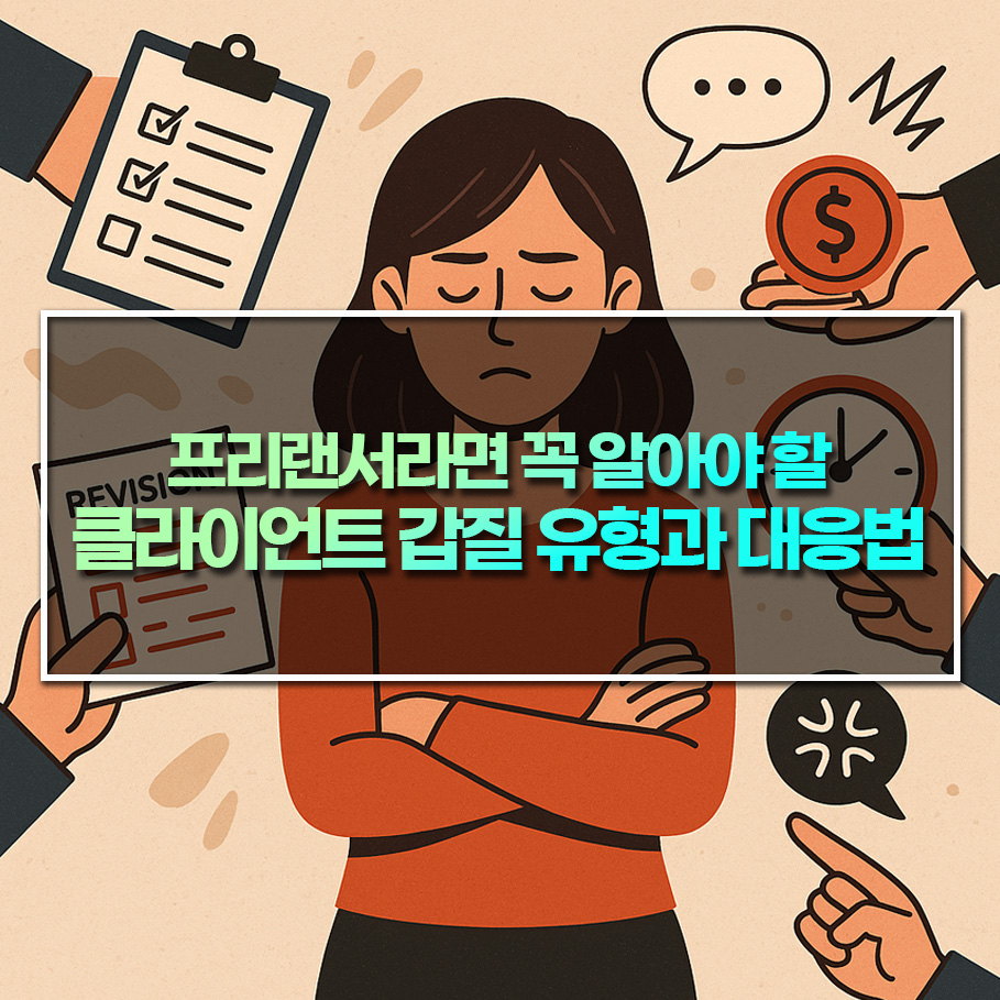 프리랜서라면 꼭 알아야 할 클라이언트 갑질 유형과 대응법