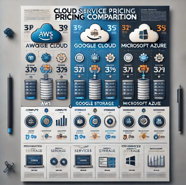 AWS, Google, Azure 3개사 클라우드 비교 이미지