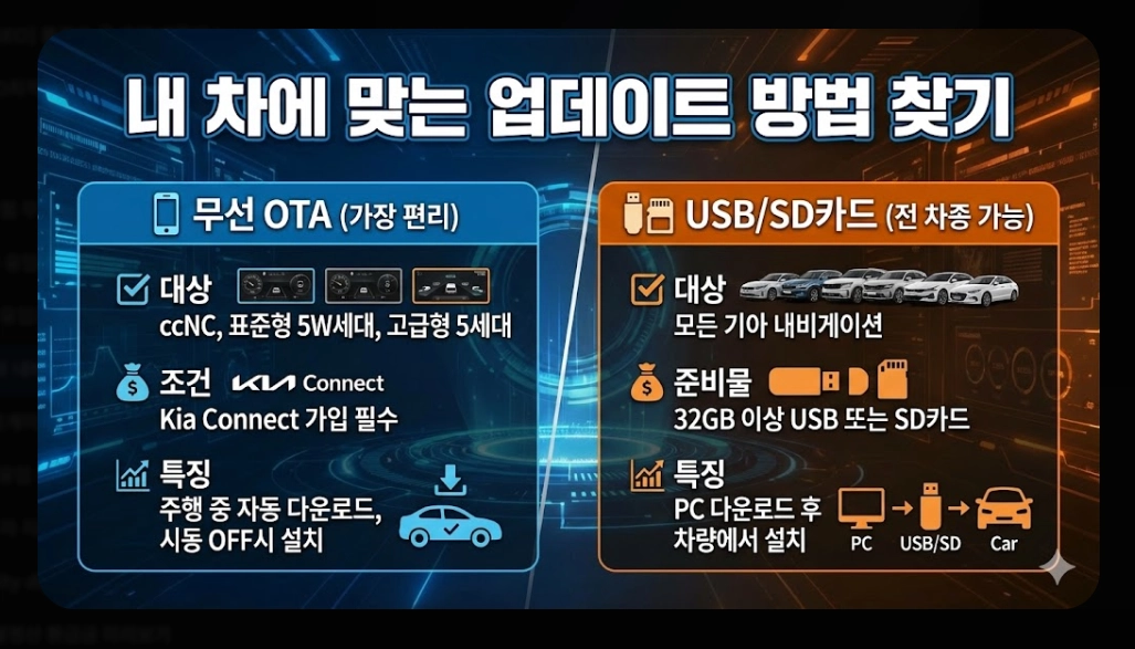 기아내비게이션 업데이트 방법