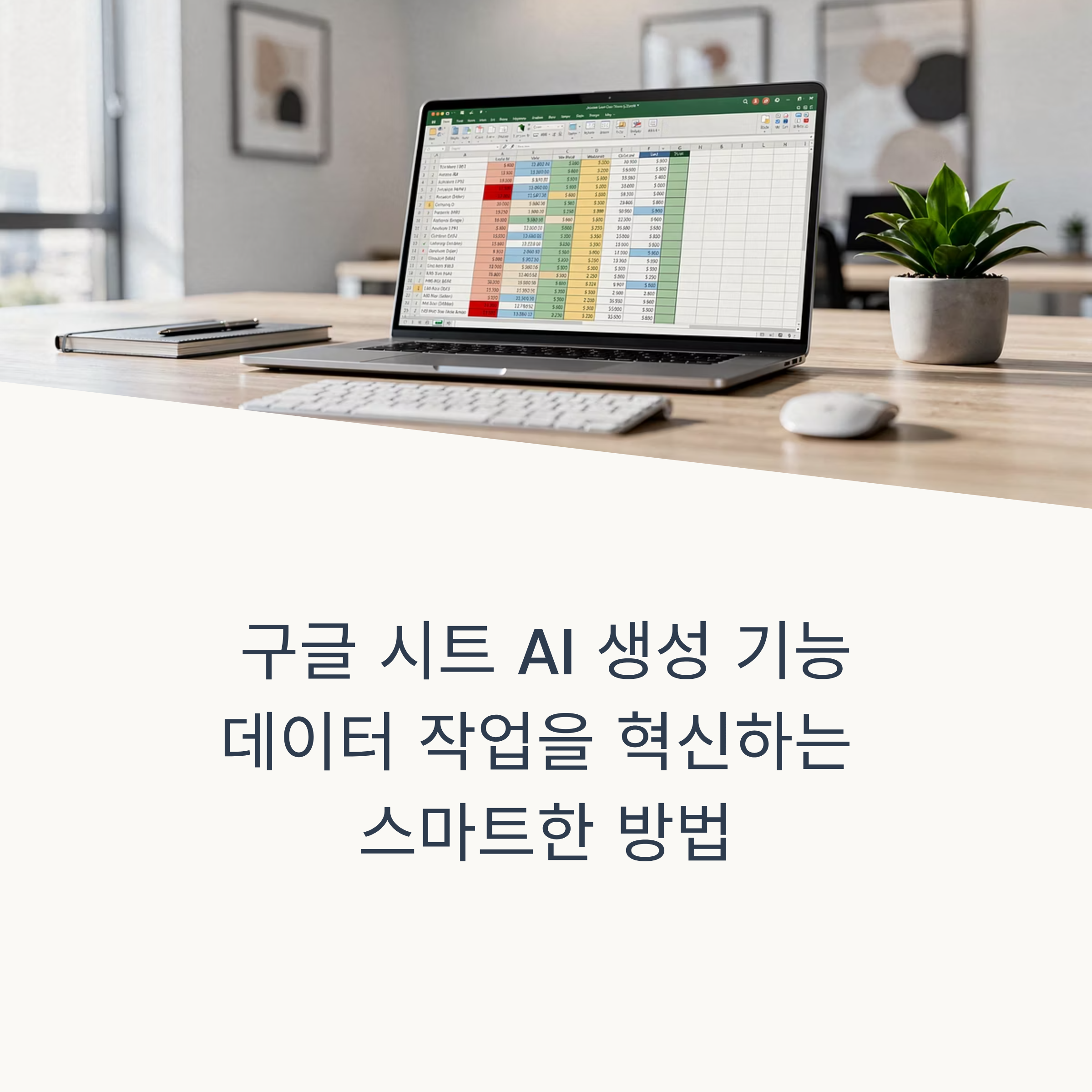 구글 시트 AI 생성 기능