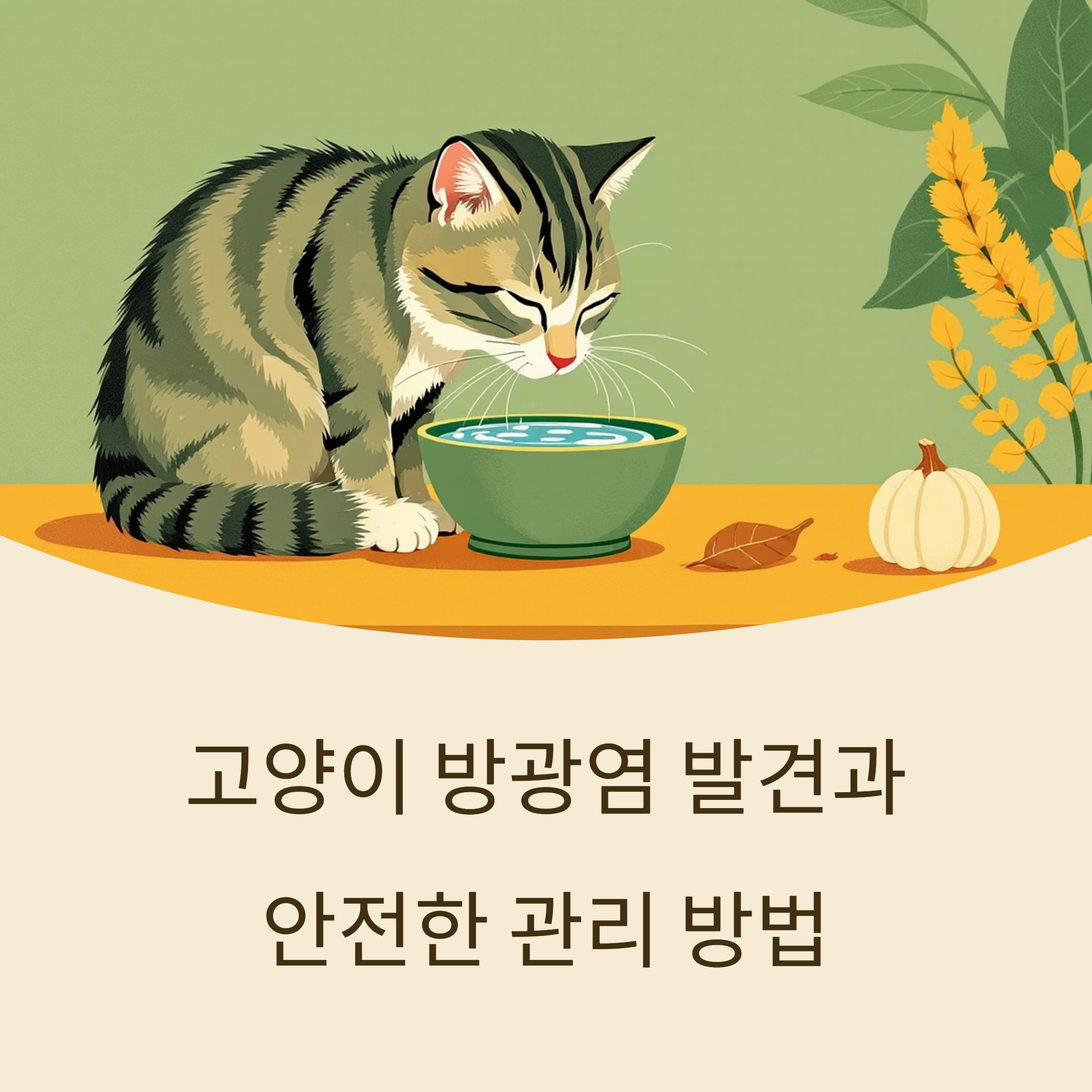 고양이 방광염 발견과 안전한 관리 방법