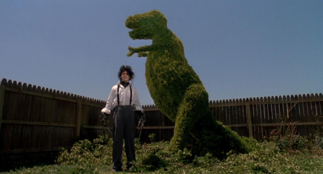 가위손 영화 속 한 장면