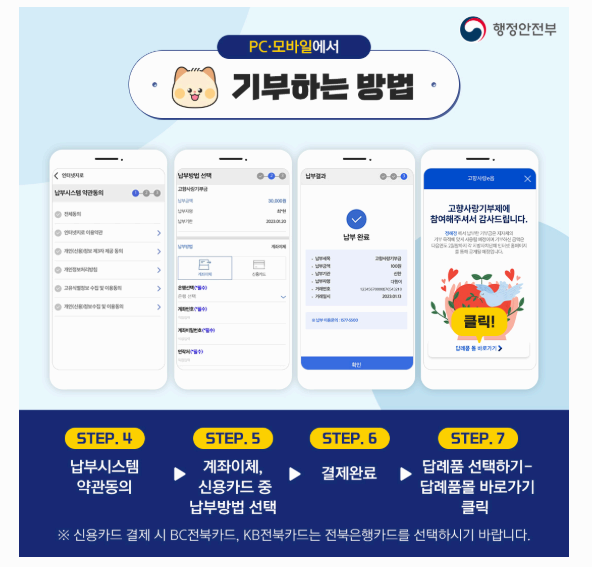 고향사랑기부제 참여방법과 답례품, 세액 공제 혜택까지 있으니 지금 참여하세요