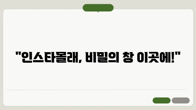 인스타 스토리 몰래보기