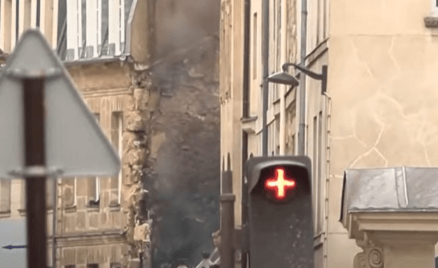 파리 가스폭발 사고 현장