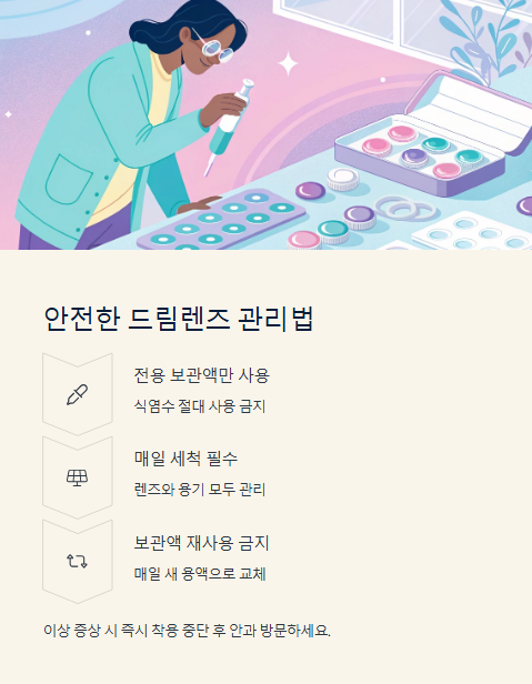 안전한 드림렌즈 관리법