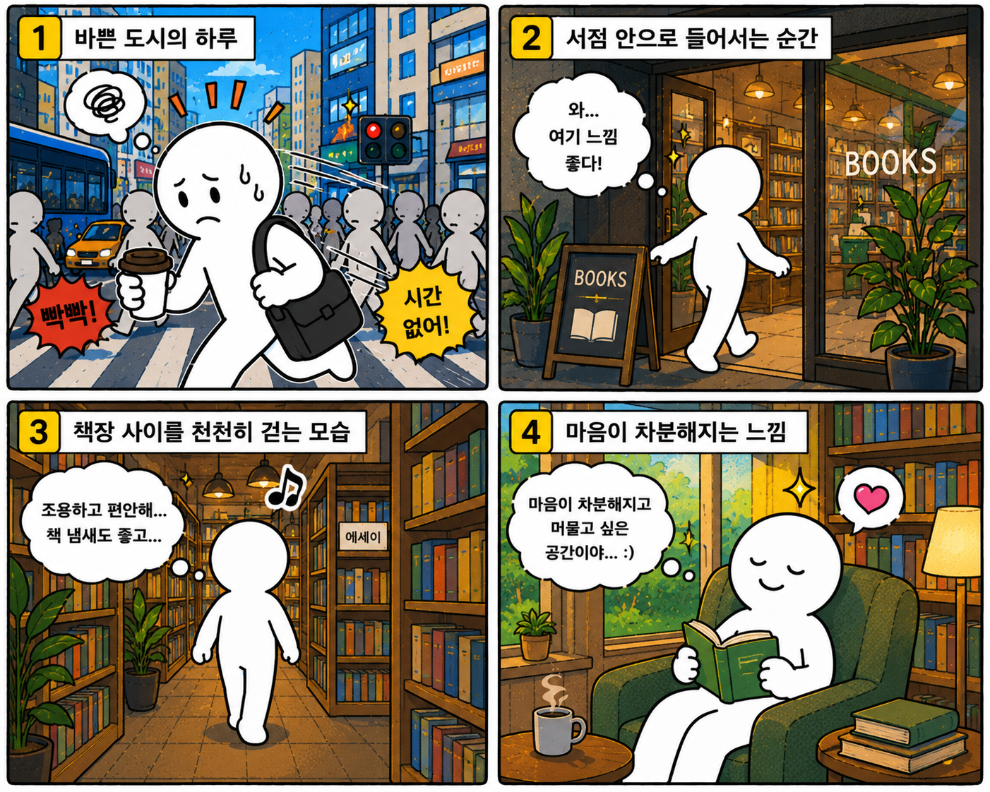 서점에 가면 마음이 차분해지는 이유