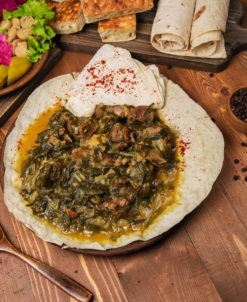 아제르바이잔 노루즈의 사브지 폴로