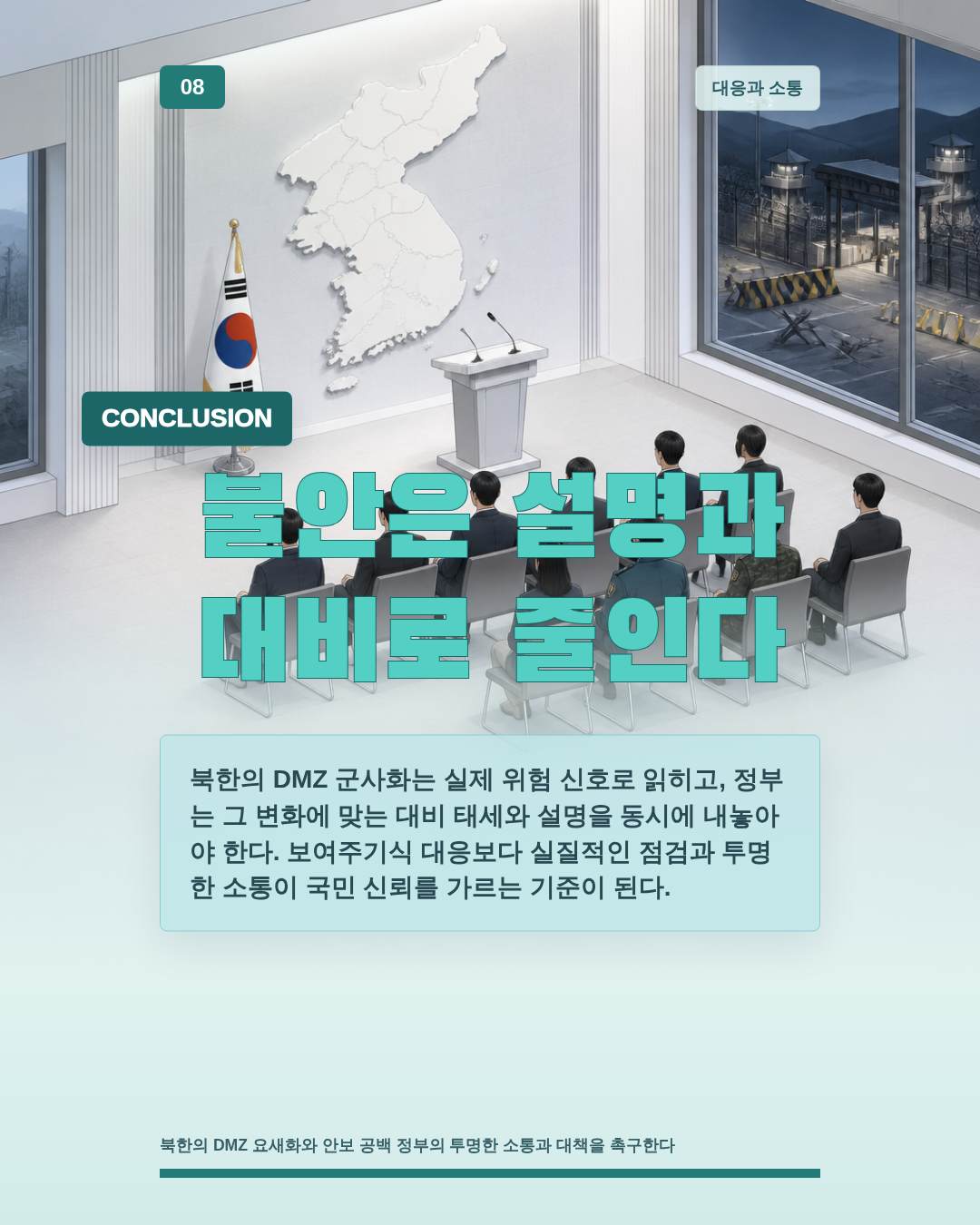 불안은 설명과 대비로 줄인다