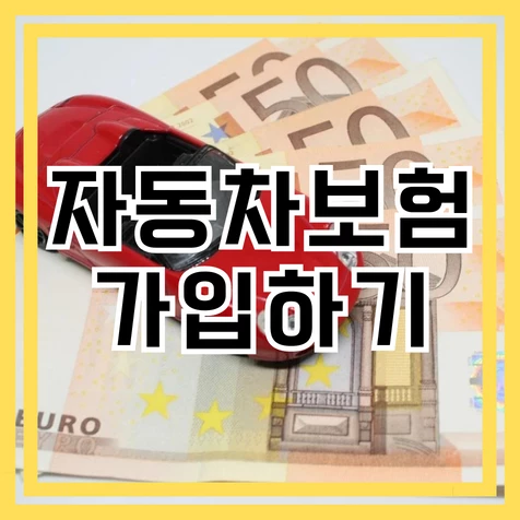 자동차보험 가입하기