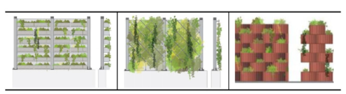 식재형 방음벽 예시