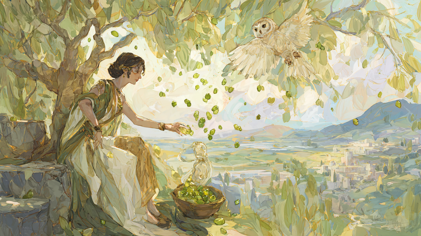 페리도트: 아테나의 올리브부터 평화, 지혜까지 - 지혜의 여신이 선물한 올리브빛 조화의 보석